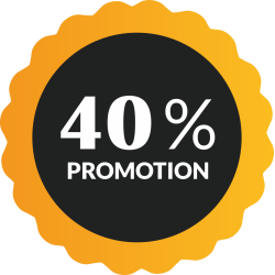 Autocollant Soldes 40% De Promotion