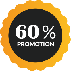 Autocollant Soldes 60% De Promotion