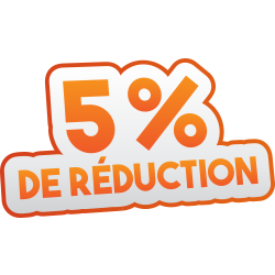 Autocollant Soldes 5% De Réduction