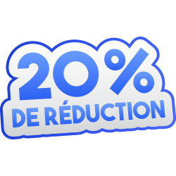 Autocollant Soldes 20% De Réduction