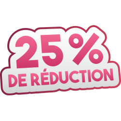 Autocollant Soldes 25% De Réduction