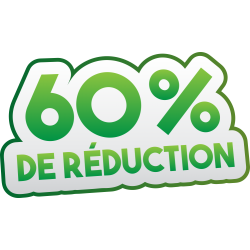 Autocollant Soldes 60% De Réduction