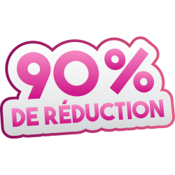 Autocollant Soldes 90% De Réduction