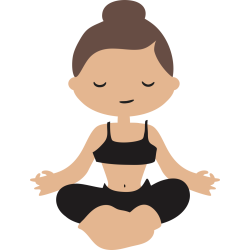 Autocollant Logo Yoga Meditation 4