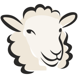 Autocollant Logo Animaux Ferme Mouton