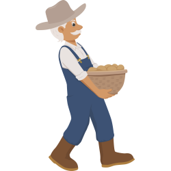 Autocollant Métiers Fermier