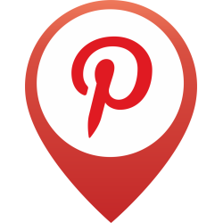 Autocollant Logo Réseau Social Pinterest 3