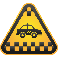 Autocollant Métier Taxi 1