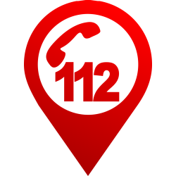 Autocollant Logo Numéro Urgence 112