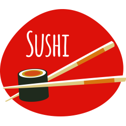 Autocollant Sushi 1