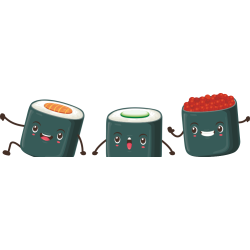 Autocollant Sushi 5