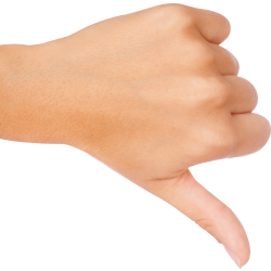 Autocollant Personne Signe Main 1