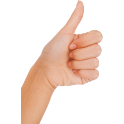 Autocollant Personne Signe Main 3