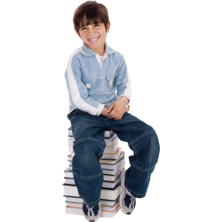 Autocollant Personne Enfant Livres