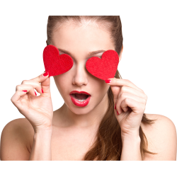 Autocollant Personne Femme Coeur Beauté 3