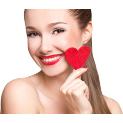 Autocollant Personne Femme Coeur Beauté 6