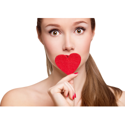 Autocollant Personne Femme Coeur Beauté 7