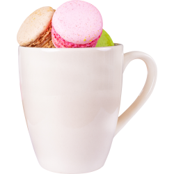 Autocollant Alimentation Gâteau Macaron 1