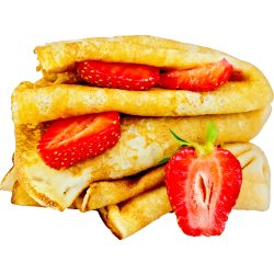 Autocollant Boulangerie Crêpes Fraises