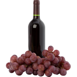 Autocollant Boisson Bouteille De Vin Grappe Raisin