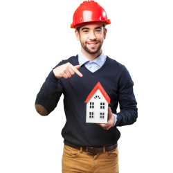 Autocollant Personne Architecte Maison