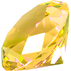 Autocollant Divers Pierre Précieuse Jaune