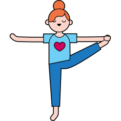 Autocollant Métier Yoga Position 4