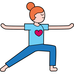Autocollant Métier Yoga Position 5