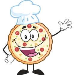 Autocollant Pizza Mascotte