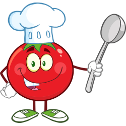 Autocollant Tomate Mascotte
