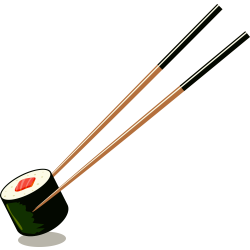 Autocollant Alimentation Japonais Sushi 1