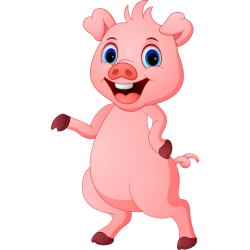 Autocollant Animaux Cochon 1