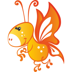 Autocollant Animaux Papillon