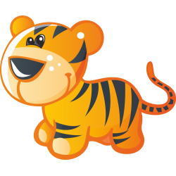 Autocollant Animaux Tigre