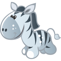 Autocollant Animaux Zèbre