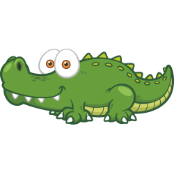 Autocollant Animaux Crocodile