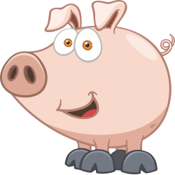 Autocollant Animaux Cochon 6