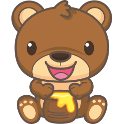 Autocollant Animaux Ours 2