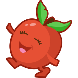 Autocollant Légumes Tomates Smiley