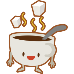 Autocollant Boisson Café Smiley