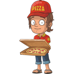 Autocollant Métier Livreur