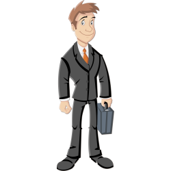 Autocollant Métier Homme Affaire