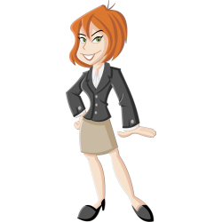 Autocollant Métier Femme Affaire