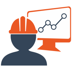 Autocollant Métier Ingénieur Chantier