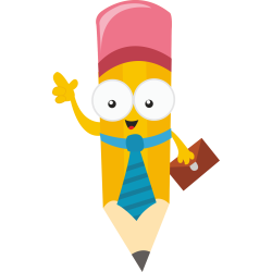 Autocollant Logo Crayon Mascotte 5