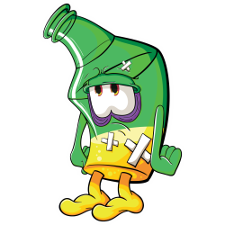 Autocollant Boisson Mascotte 11