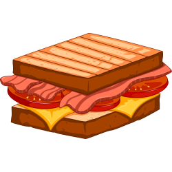 Autocollant Fast Food Croque Monsieur 1