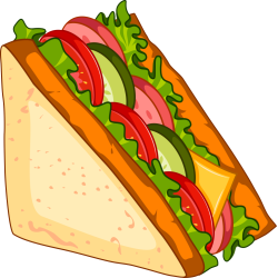 Autocollant Fast Food Sandwich 3