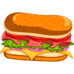 Autocollant Fast Food Sandwich 6