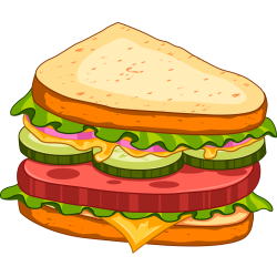 Autocollant Fast Food Sandwich 7